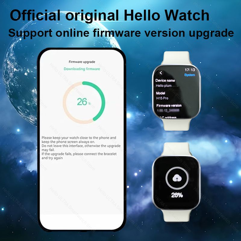2024 New Smart Hello Watch Series 10 46mm AMOLED 4G ROM GPT NFC Compass Bluetooth Call Clock Smartwatch Men Women PK 3 Pro Plus. 