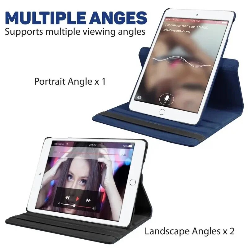 Case for iPad Air model A1474 A1475 A1476 retina cover,Auto Sleep Cover ipad case 10.9 Air 5 4 3 2 9.7 360 Degree Rotating Cases. 