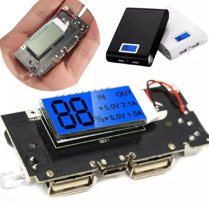 Mobile Power Bank Circuit Dual Usb 5V 1A 2.1A Mobile Power Bank 18650 Battery Charger Pcb Power Module For Phone Diy Led Lcd Module Board. 
