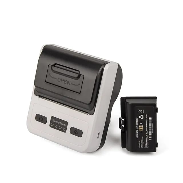 3inch (80mm) Portable POS Printer | Direct Thermal Receipt Printer with ESC POS | Bluetooth & USB, High-Speed 80-90mm/s Printing, Long-Lasting Battery | Compatible with iOS, Android & Windows, Ideal for Retail & Restaurants Bill Printing. 