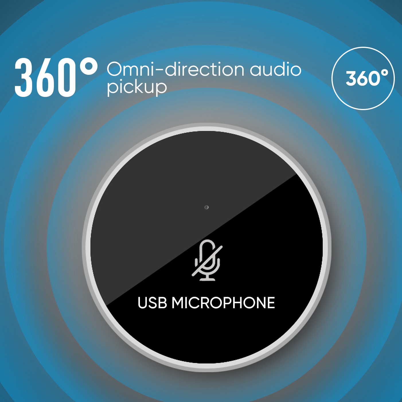 USB Conference Microphone Computer Microphone for Home Office. 