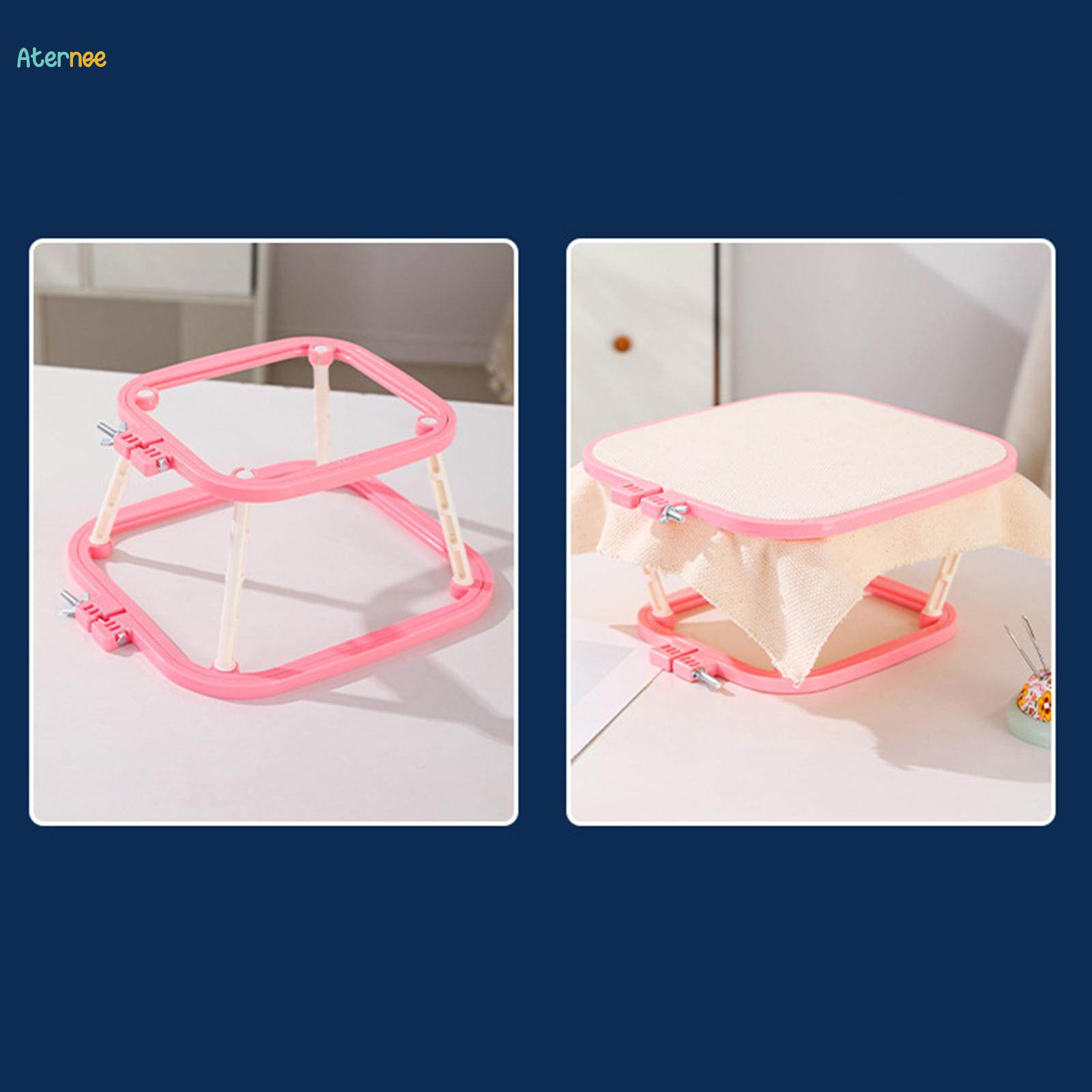 Cross Stitch Rack Sewing Stitching Double Layer Embroidery Frame Lap Stand. 