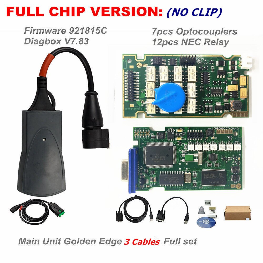 Lexia 3 Full C Diagbox V9.91 V9.68 V8.55 V7.83 PP2000 V25/V48 Firmware 921815C For Citroen/Peugeot Diagnostic too. 