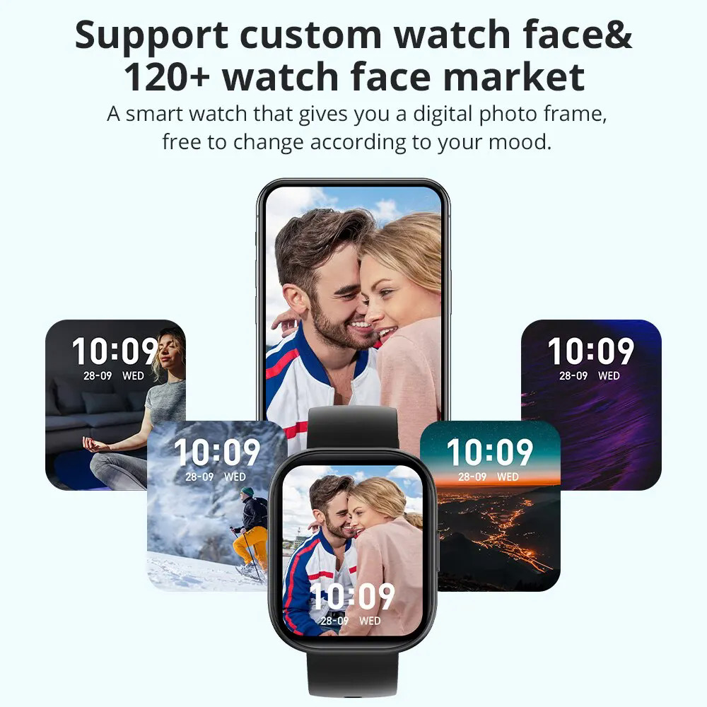 【NShisasN】COLMI P68 Smartwatch 2.04'' AMOLED Screen 100 Sports Modes 7 Day Battery Life Support Always On Display Smart Watch Men Women. 
