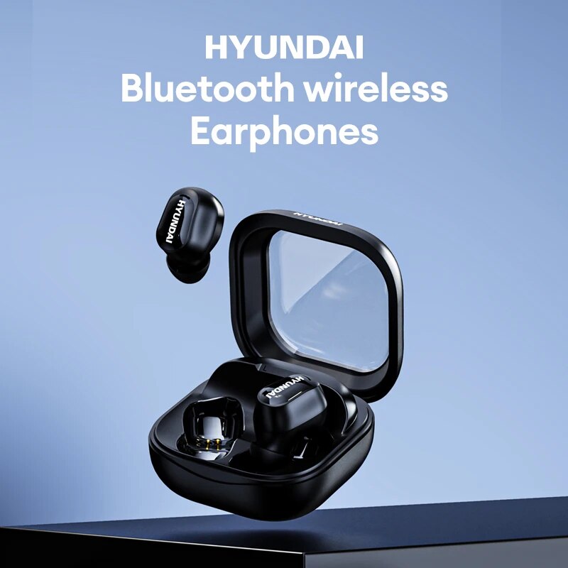 HYUNDAI HY-T08 Bluetooth 5.3 Ear Clip Earbuds Low Latency Gaming Headset HD Call Noise Reduction Earphones Sport Headphone with