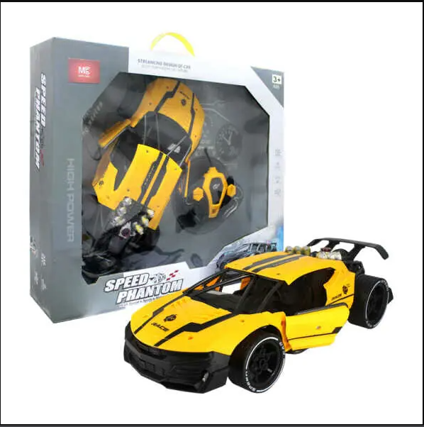 R/C Radio-controlled car AOHO Toys PHANTOM 31 cm light, smoke Yellow And Red(911-599B)