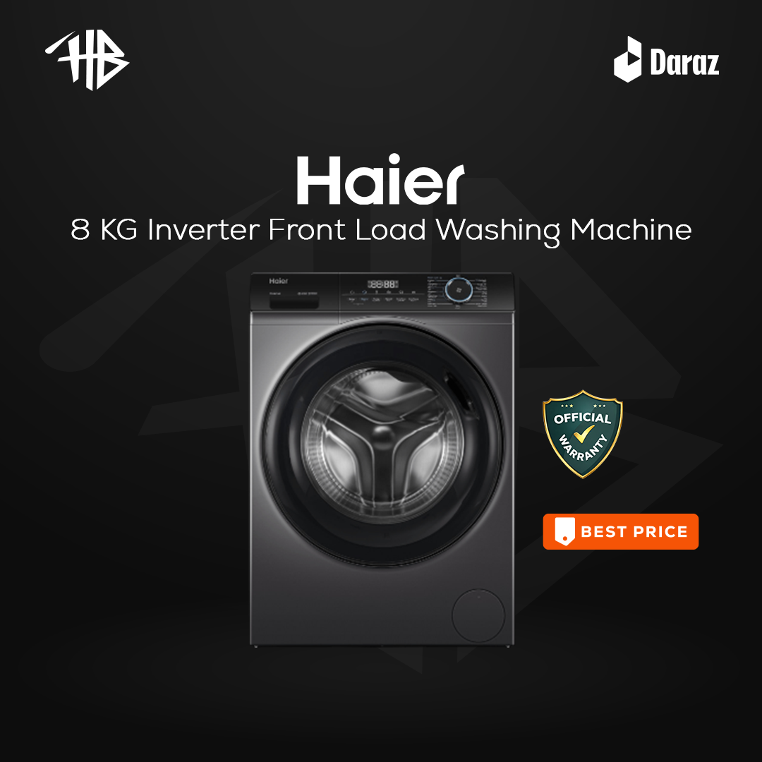 Haier 8 KG Inverter Front Load Washing Machine