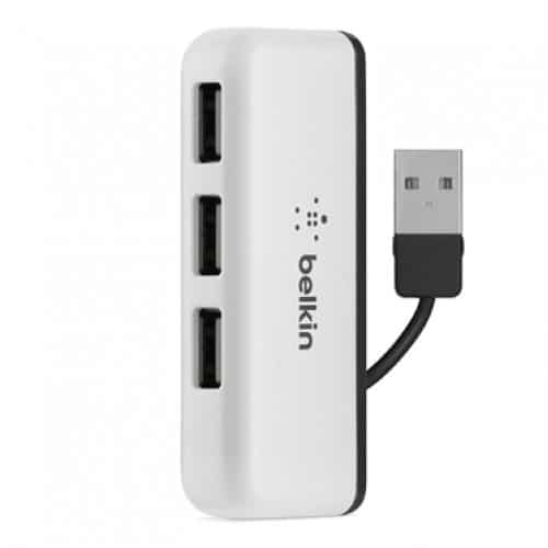 Belkin F4U021BT 4-port Usb 2.0 With Lighted Indicator Travel USB Hub
