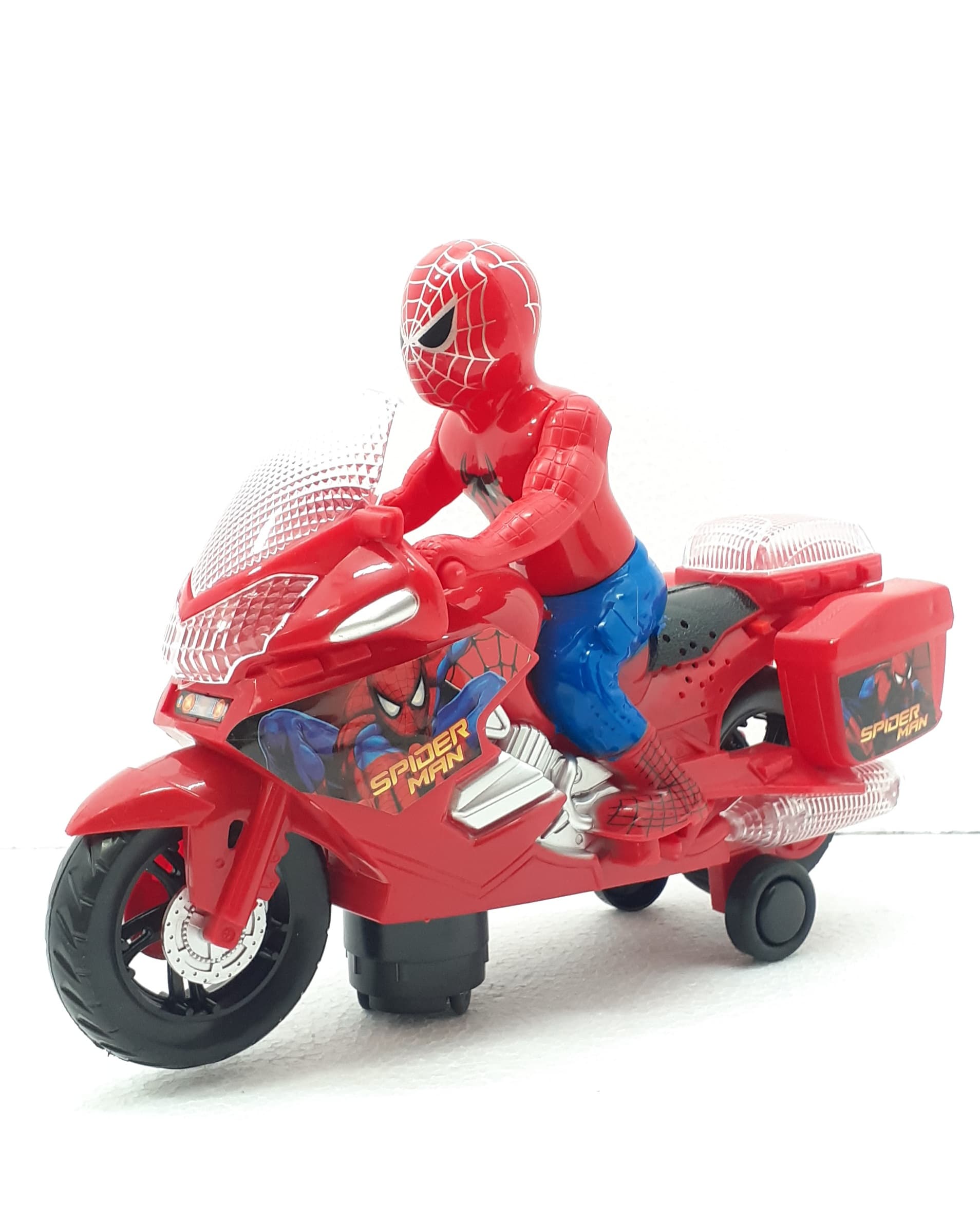 Spiderman motorcycle hot sale toy