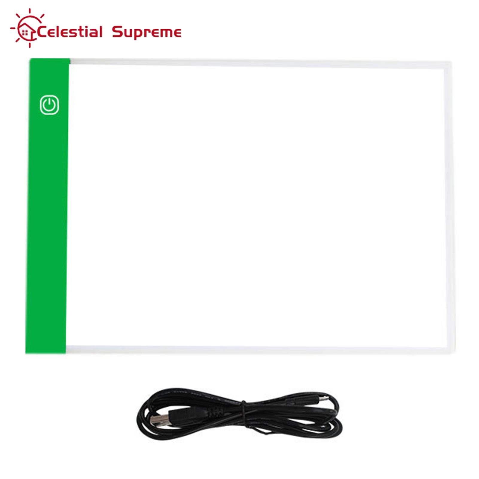 Drawing Light Box Ultra-thin A4 Led Light Pad for Rhinestones Painting Sketching 3 Brightness Levels Usb Cable Dimmable Tracing Light Box Ideal for Drawing Cartoon Light Box. 