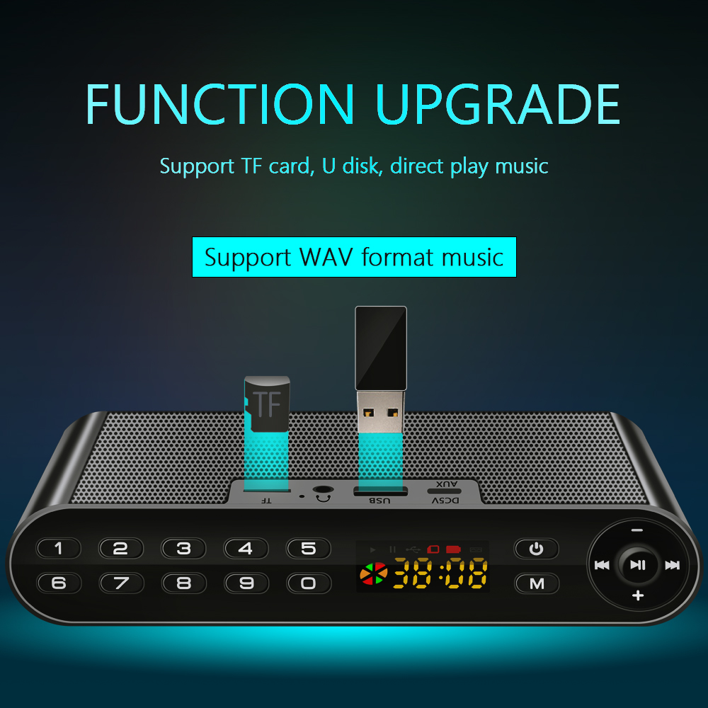TOPROAD Wireless Bluetooth Speakers Portable Enceinte Speaker Handsfree MP3 With Mic TF FM HIFI Subwoofer Deep Bass Loudspeakers. 