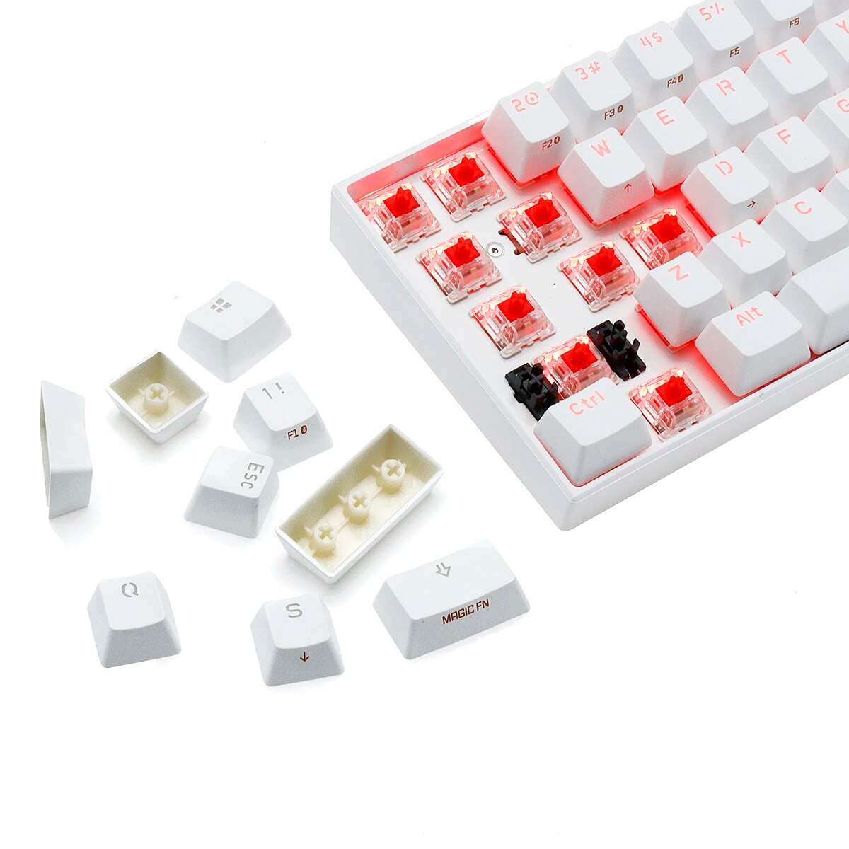 ANNE Pro2 Portable Mini Wireless bluetooth 60% Mechanical Keyboard Pro Red Blue Brown Switch Gaming Keyboard Detachable Cable. 