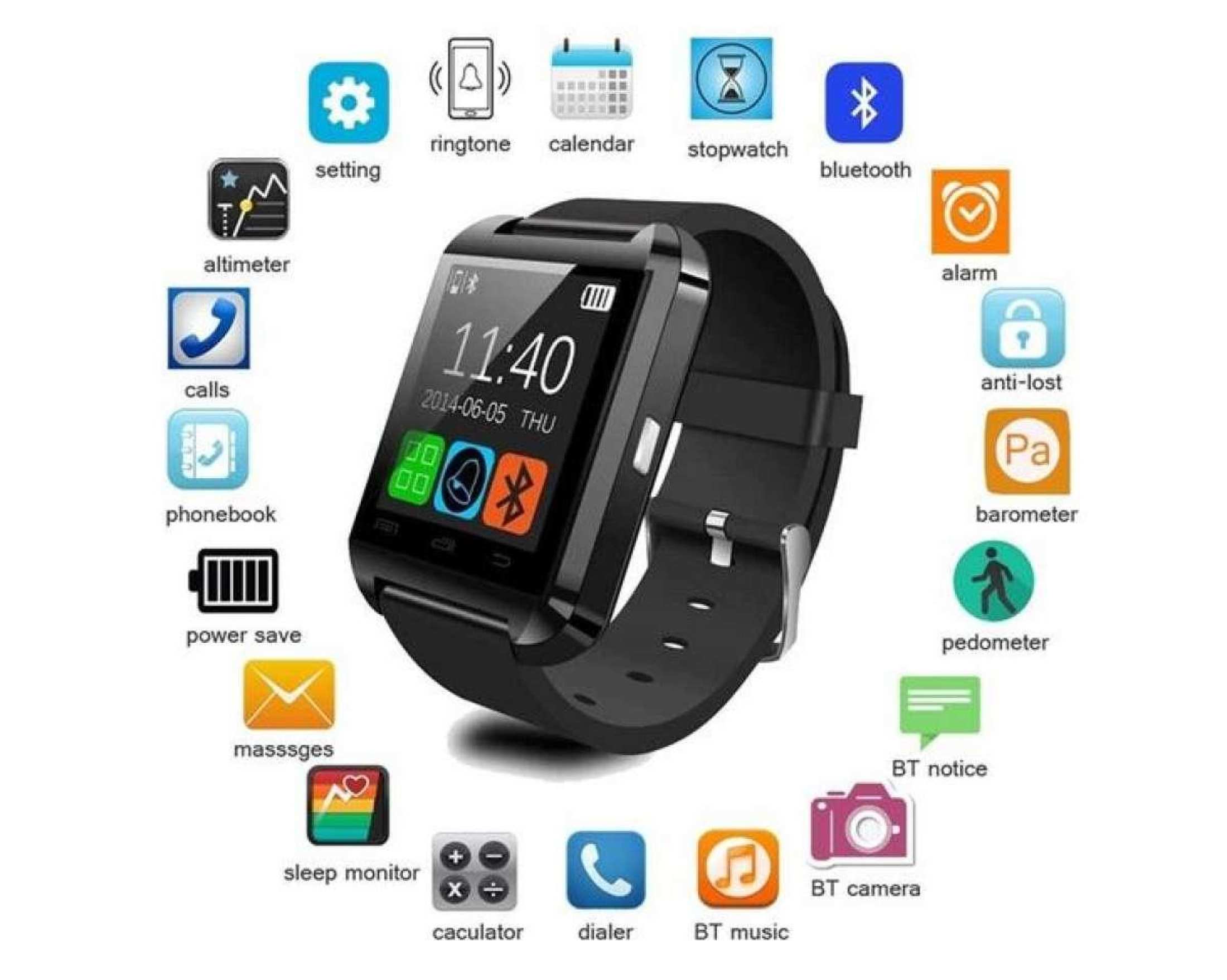 smart watch u8 bluetooth