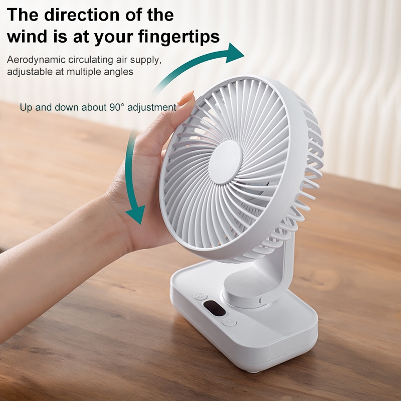 D606Y Portable Desktop Oscillating Small Fan. 