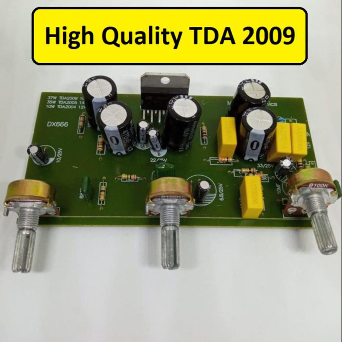 HEAVY CAPACITORS TDA2009A TDA-2009 TDA 2009 Amplifiers Board 12W Speakers DC 8-28V Power Supply Audio Home Entertainment & Amplifiers Circuit