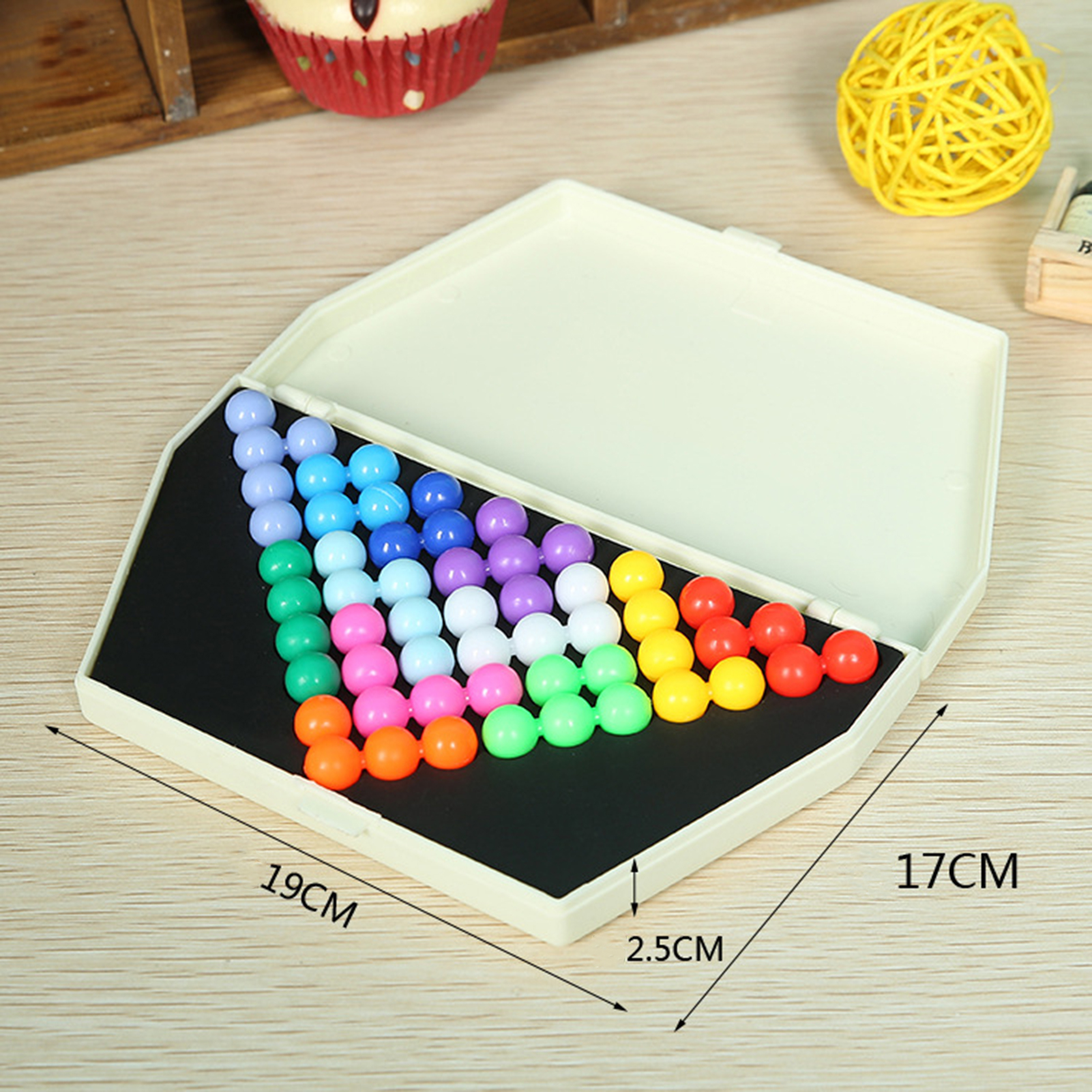Interactive Kids' Smart Bead Pyramid Game Engaging Educational Toy for Developing Children's Intelligence Colorful Balls Puzzle Challenges Ideal for Southeast Asian Buyers. 