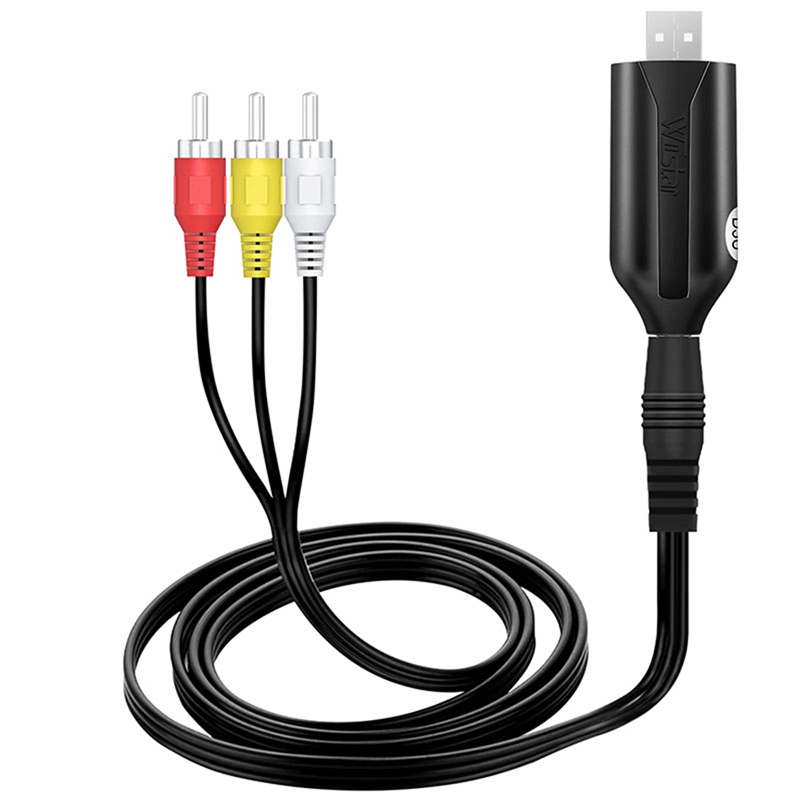 WIISTAR USB Video Capture Card VHS To Digital RCA To USB 2.0 Adapter. 