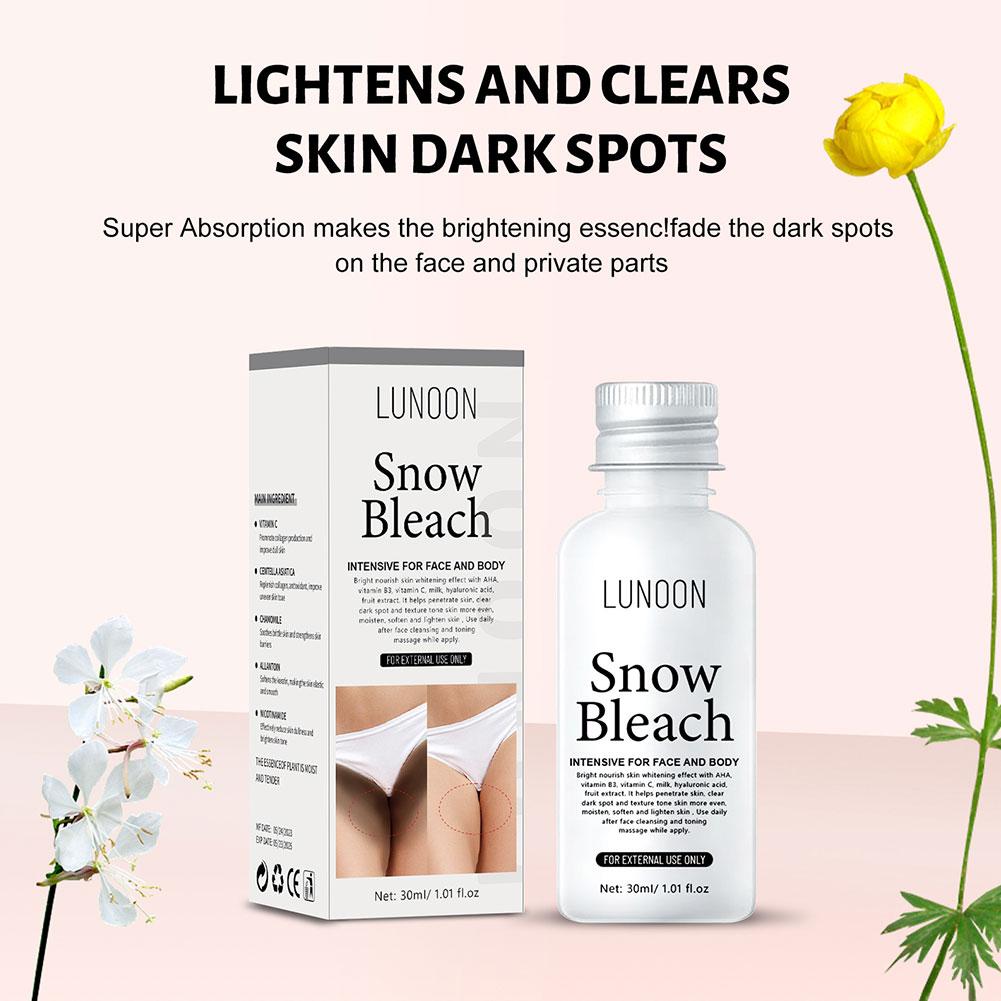 30ml Body Whitening Bleach Cream Brighten Underarm Elbow Knees Joint Removal Intimate Parts Dark Spots Snow Bleach Cream. 