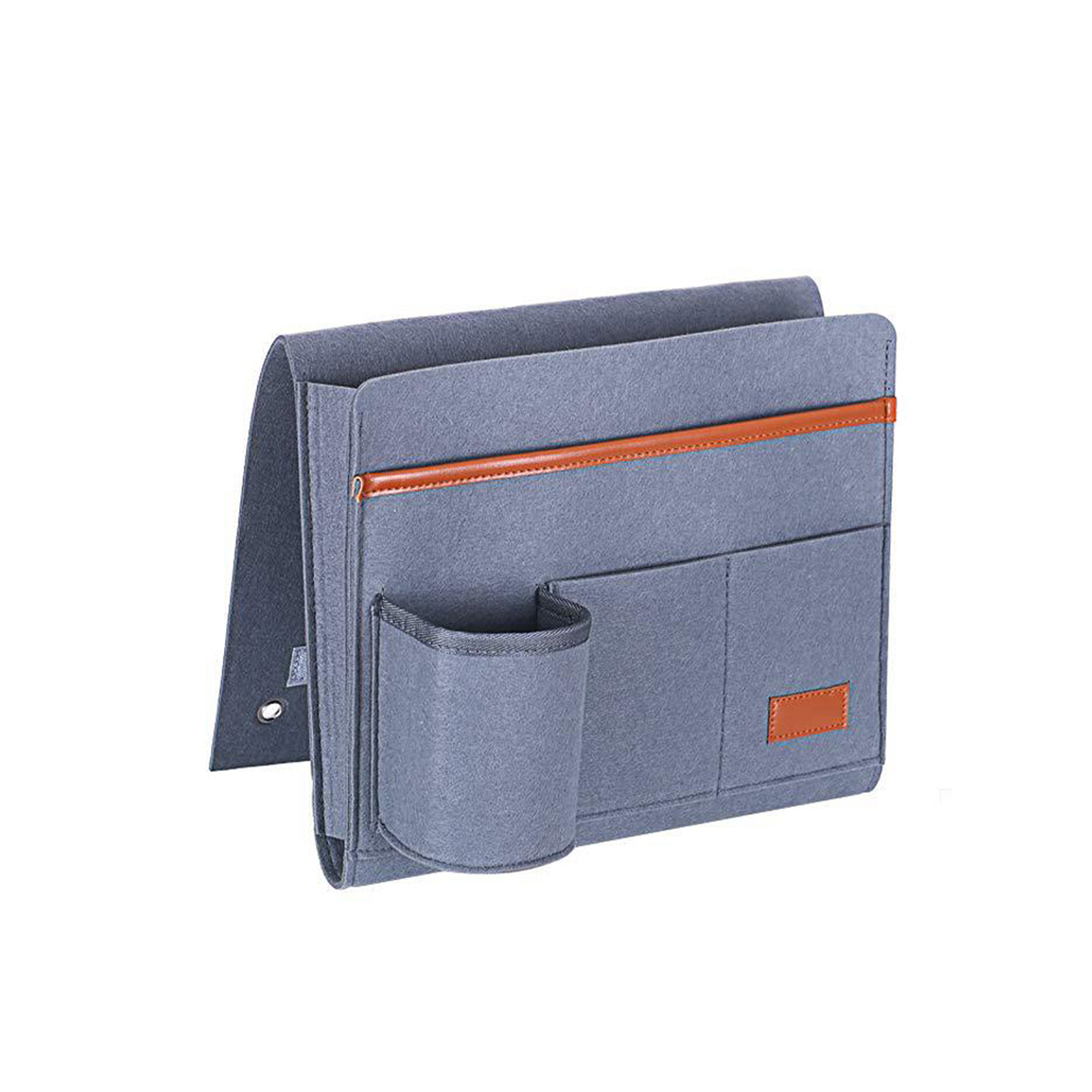 Migeet Bedside Caddy Bedside Organizer Bag Holder with 5 Pockets Felt Hanging Storage Organizer for Bed Rails Dorm Sofa. 