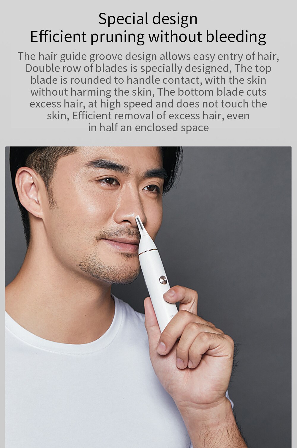 XIAOMI SOOCAS Nose Hair Eyebrow Trimmer 7
