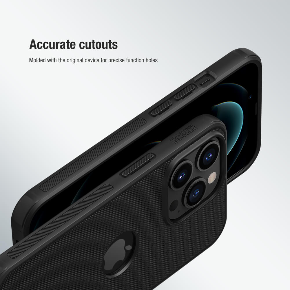Nillkin ( Apple iPhone 13 Pro ) Hard PC + TPU Case for Apple iPhone 13 Pro Phone Cases Luxury Frosted PC + TPU Hard Protection Back Cover - Black. 