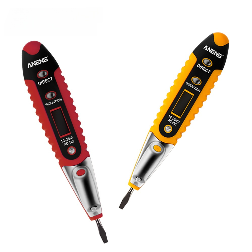 Digital Tester Pen AC/DC 12-250V LCD Display Electrical Accessories