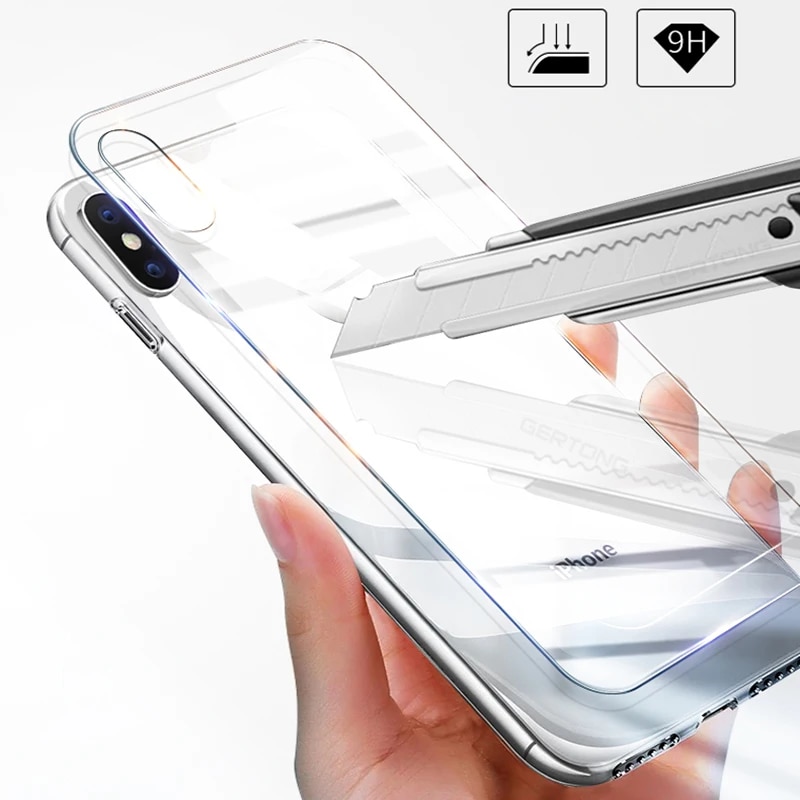 Transparent Back Film Tempered Glass For iPhone 13 12 Pro max mini 11 Pro XS MAX X 8 7 Plus XR Screen Protector Protective glass. 
