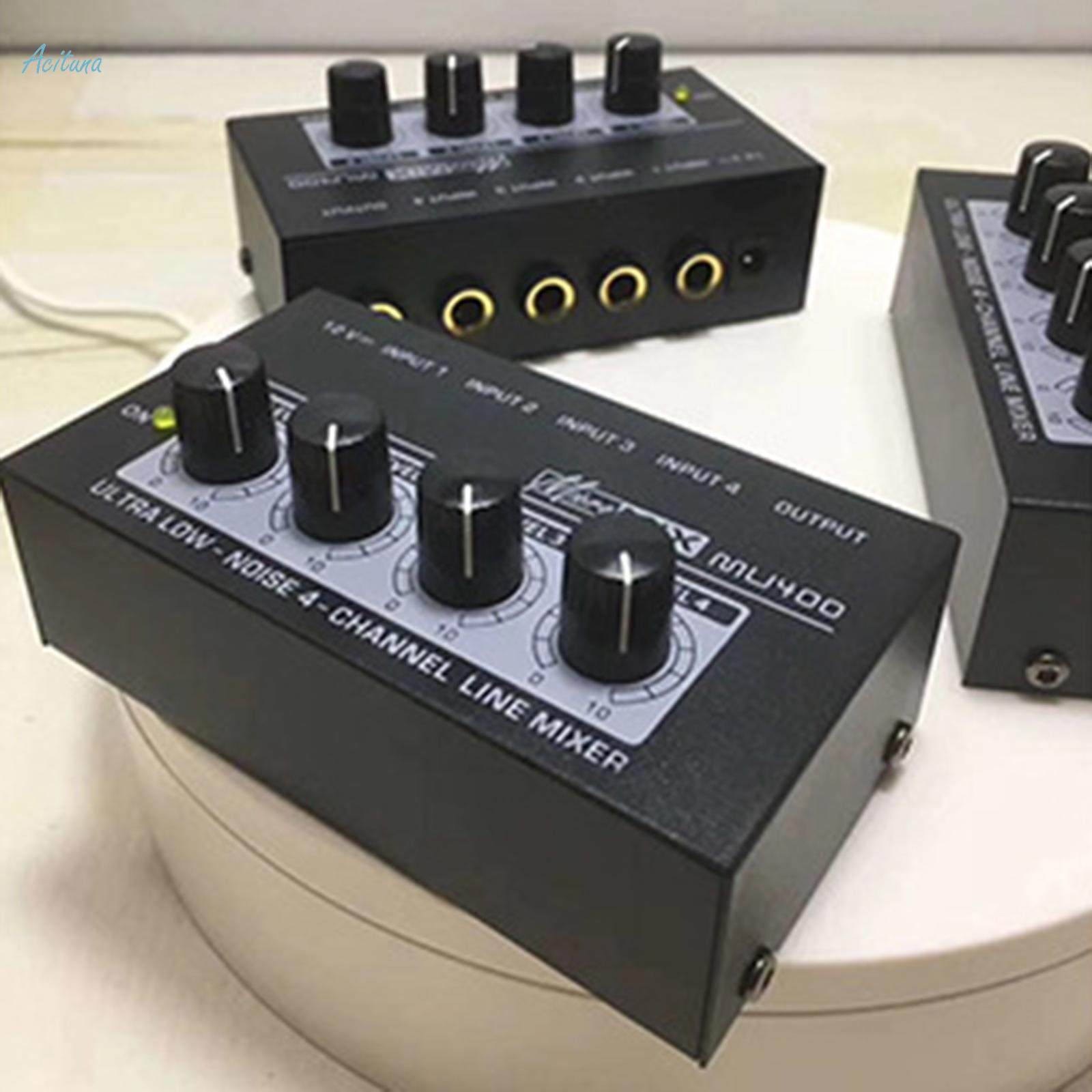Mini Audio Mixer Sound Board Console Portable Mixer for Small Clubs or Bars Mixing Instrument. 