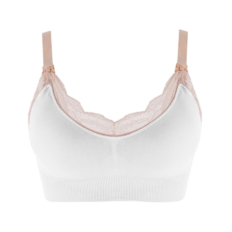 Wireless Front Open Nursing Bra Soft Lace Breathable Seamless Maternity  Breastfeeding Bras Maternal Support For Pregnant Women
