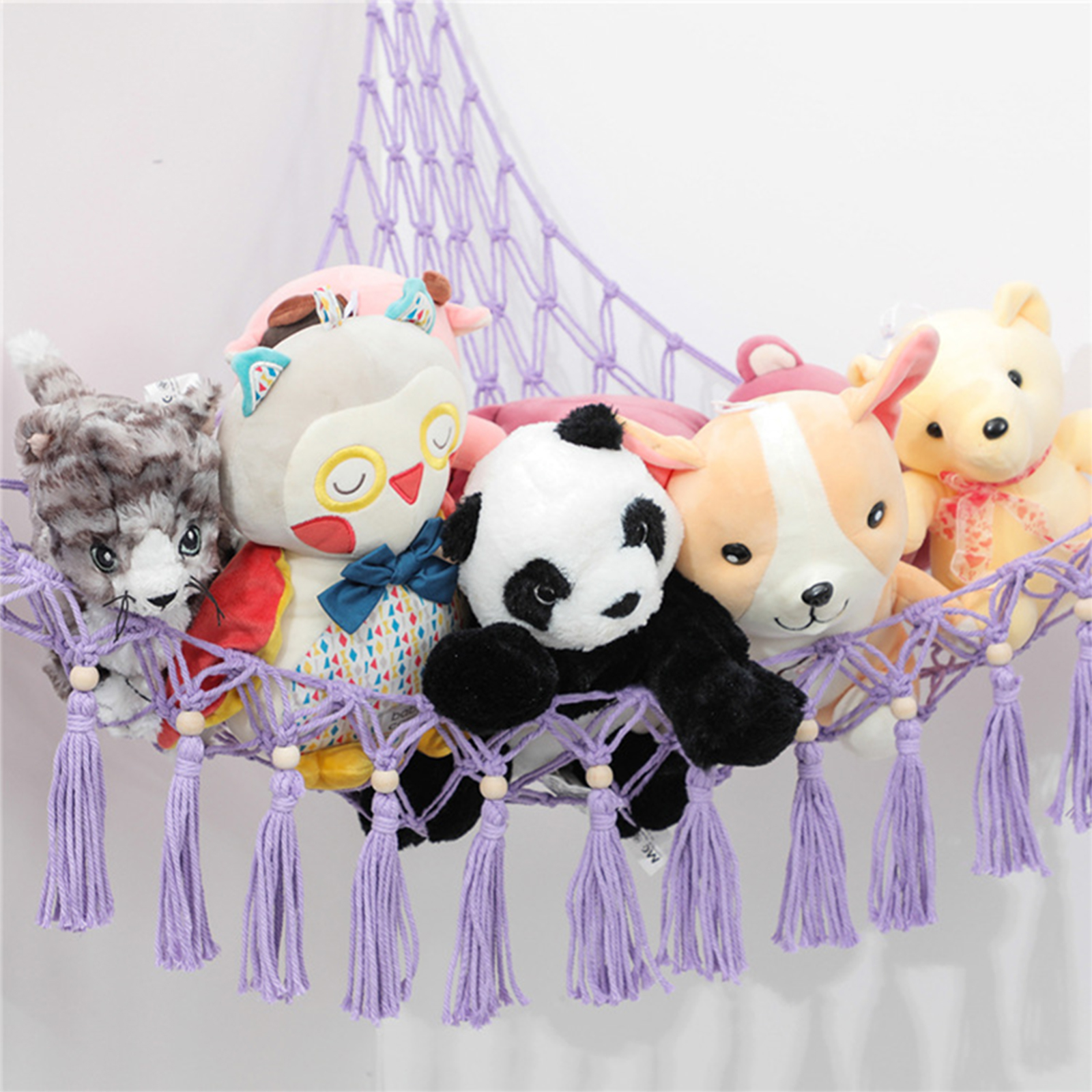Stuffed Animal Storage With Light Plush Toy Net Hammock For Stuffed Animals Fayshow. 
