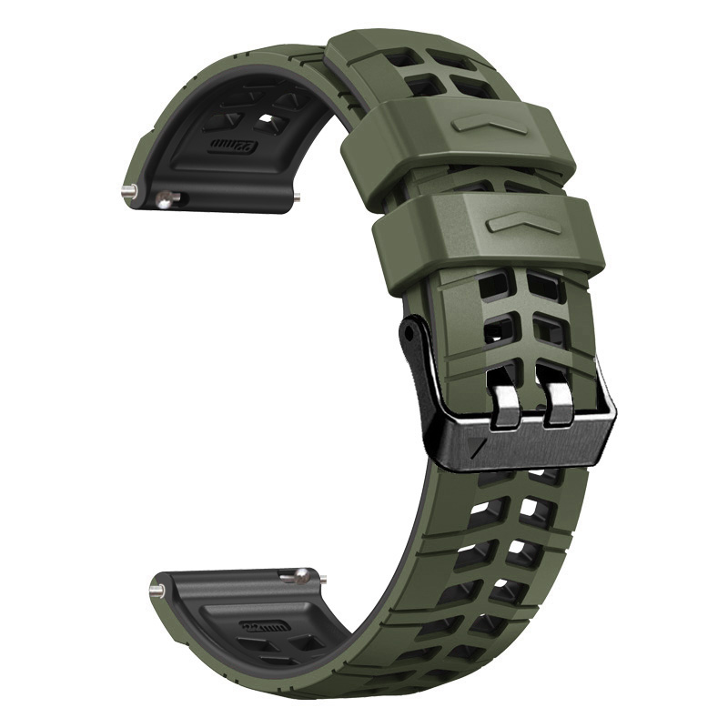 Cinturino per smartwatch da 22 mm in materiale siliconico, comodo e