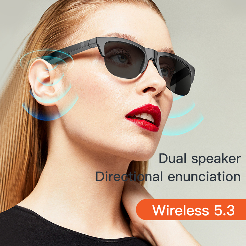 2022 Smart Sunglasses Wireless Bluetooth Best Bluetooth Audio Glasses And Waterproof Sunglasses With Speaker. 