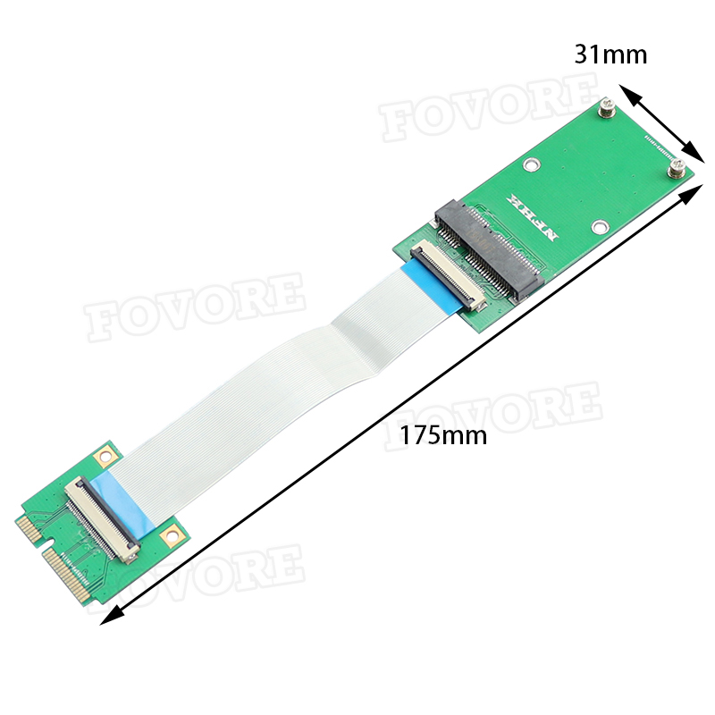 mini PCIe to mSATA SSD extension cable WiFi wireless network card to mini PCIe adapter Extender cable for Laptop. 