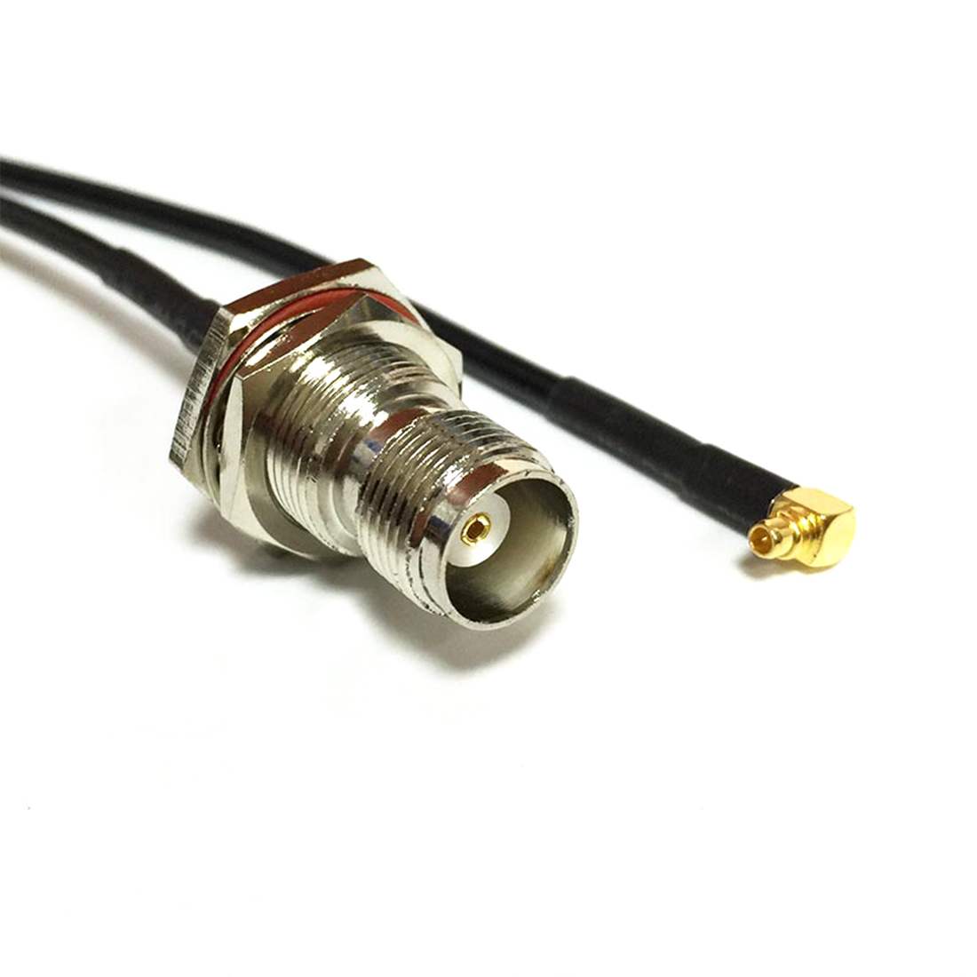 TNC Nut Switch MMCX Male Right Angle Pigtail Cabrelaxle RG316 Wholesale Fast Ship 15CM for WIFI Modem. 
