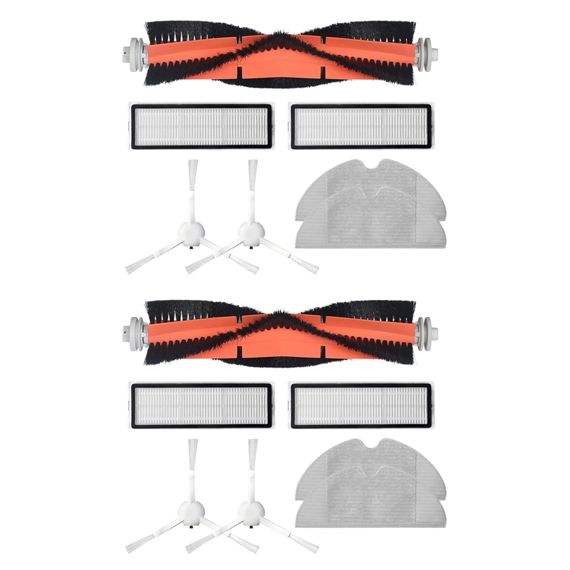 2 set Washable Vacuum Cleaner for Xiaomi Dreame F9 Robot Vacuum Mop Roller Side Brush Hepa Filter Mop Cloth Kits