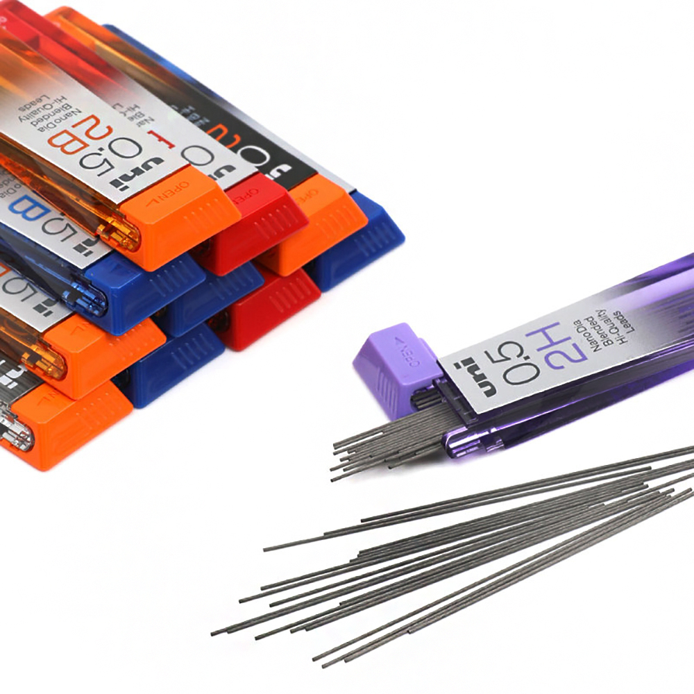 UNI Mechanical Pencil Lead 0.5 0.3 0.7mm Nano Diamond Extra Hard Pencil Core 202ND Is Not Easy To Break HB/2B/2H Stationery. 