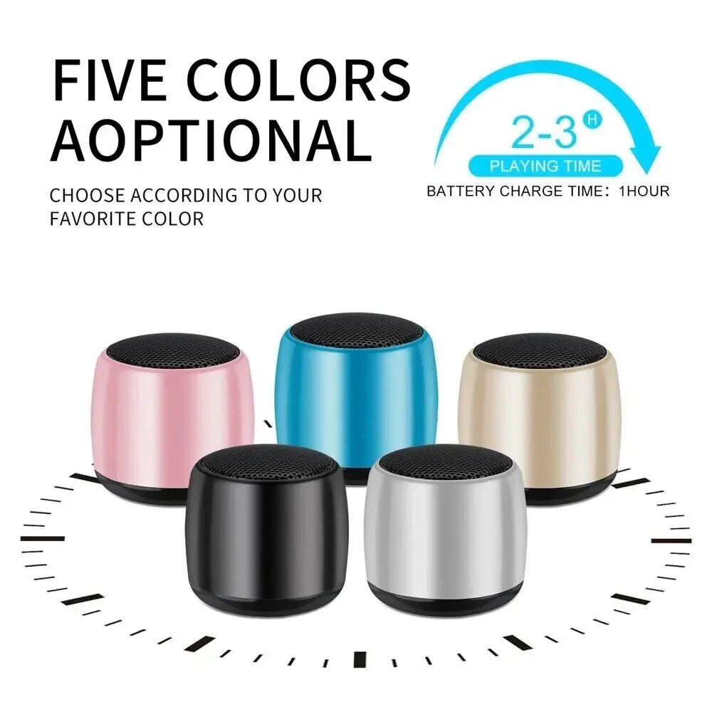 New Mini Wireless Bluetooth Speaker High Sound Quality Household Outdoor Loud Subwoofer Small Portable Double Speaker. 