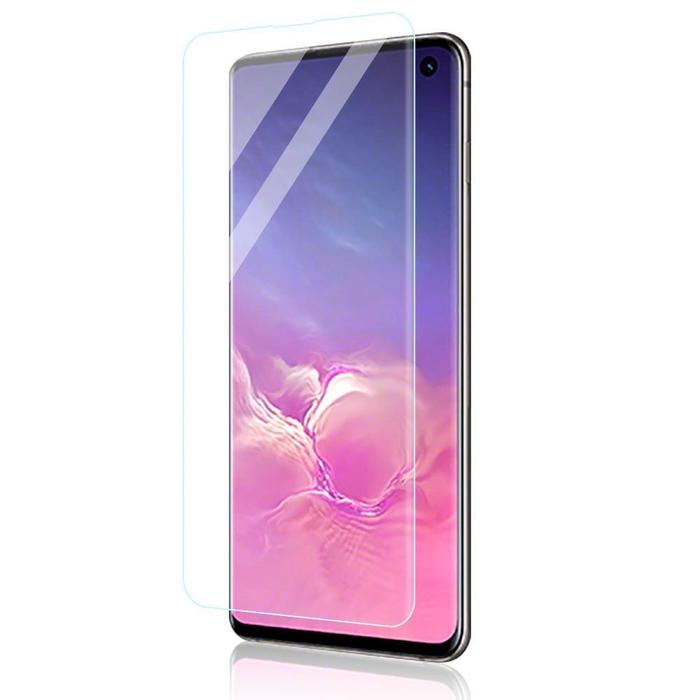 FOR Samsung Galaxy S10E / S10 5G / Note 8 / NOTE 9 / NOTE 10 / NOTE 10 PLUS / S6 EGDE / S7 EDGE / S8 / S8 PLUS / S9 / S9 PLUS / S10 / S10 PLUS (A+ GRADE) UV Light Adhesive Tempered Glass Screen Protector -transparent. 