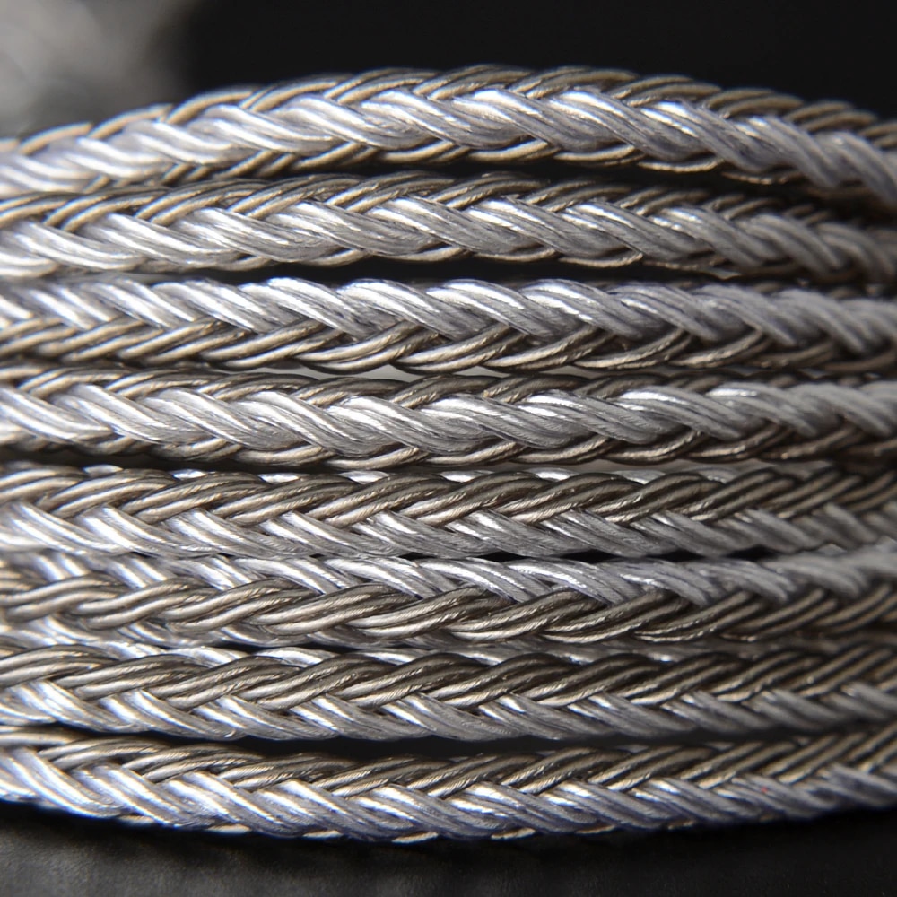 NiceHCK C16-4 16 Core Silver Plated Cable 3.5/2.5/4.4mm Plug MMCX/2Pin/QDC Connector For KZZSX CCATRN TFZ QDC NX7MK4/DB3 BL-03. 