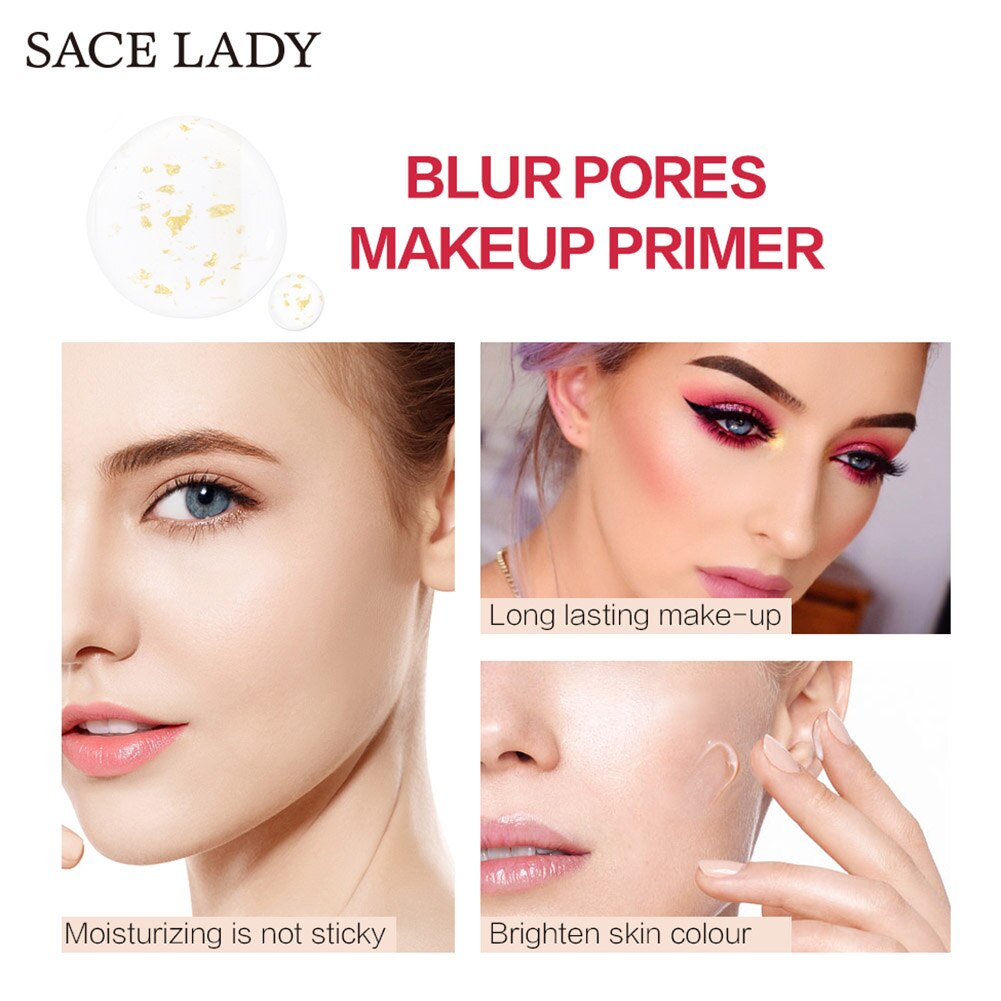 Newly SACE LADY Blur Primer Makeup Base Face Oil Control Matte Make Up Conceal Pores Foundation Primer CLA88. 
