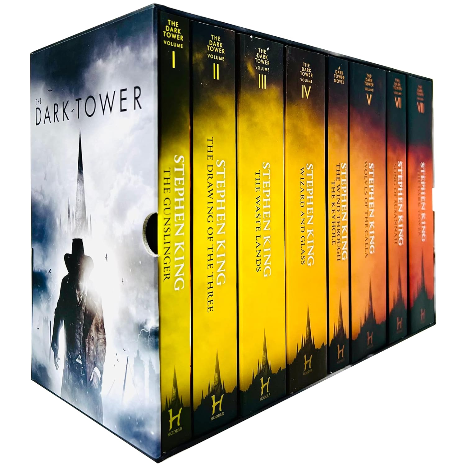 The Dark Tower Series Complete 8 Books Collection Box Set by Stephen King (Gunslinger, Waste Lands, Wizard and Glass, Wolves of the Calla & MORE!) by Stephen King