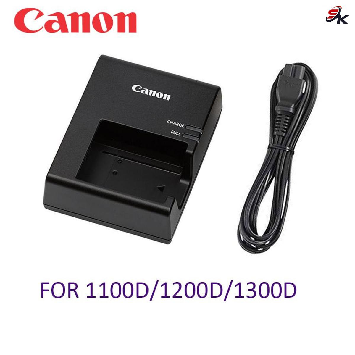 Canon 1100D, 1200D, or 1300D DSLR with the LP-E10 Battery Charger and Free Power Cable for Hassle-free Battery Charging