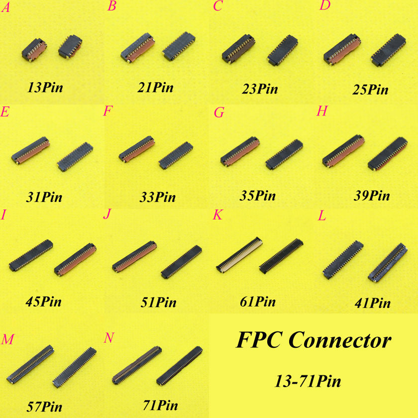 cltgxdd FPC connector socket 13 21 23 25 31 33 35 39 41 45 51 61 57 71 Pin LCD display screen Connector Port on mainboard Part