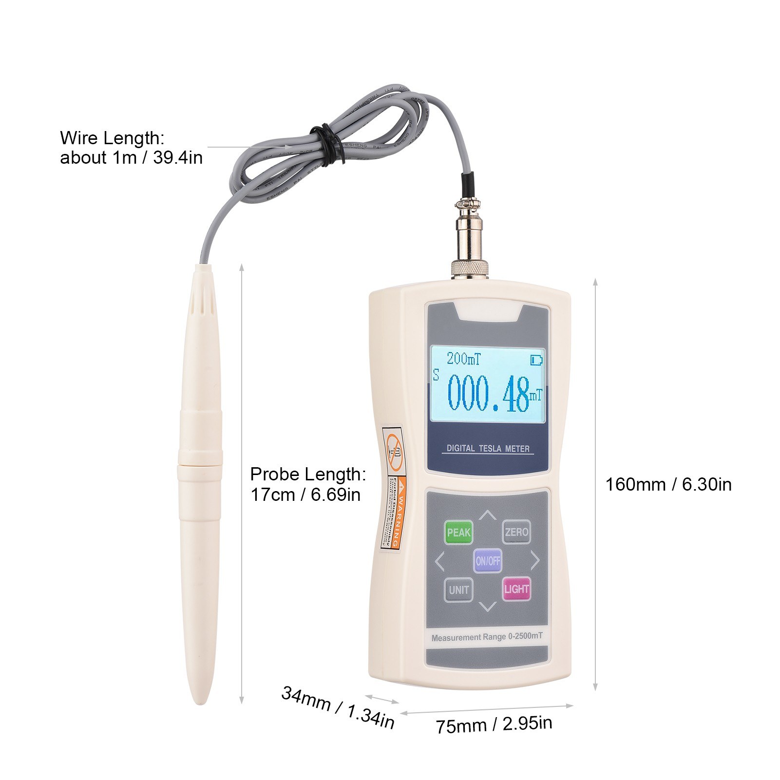 High precision 200/200mT magnetic field tester - #2. 