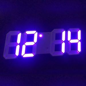 3D LED DIGITAL WALL CLOCK ELECTRONIC TABLE CLOCK WALL HANGING ALARM CLOCK. 
