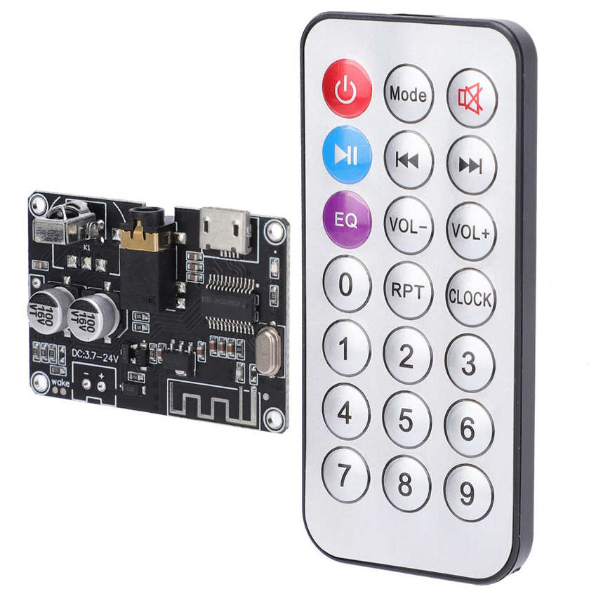 Bluetooth Audio Receiver Board Stereo Power Amplifier Module with Remote Control XY-WRBT. 