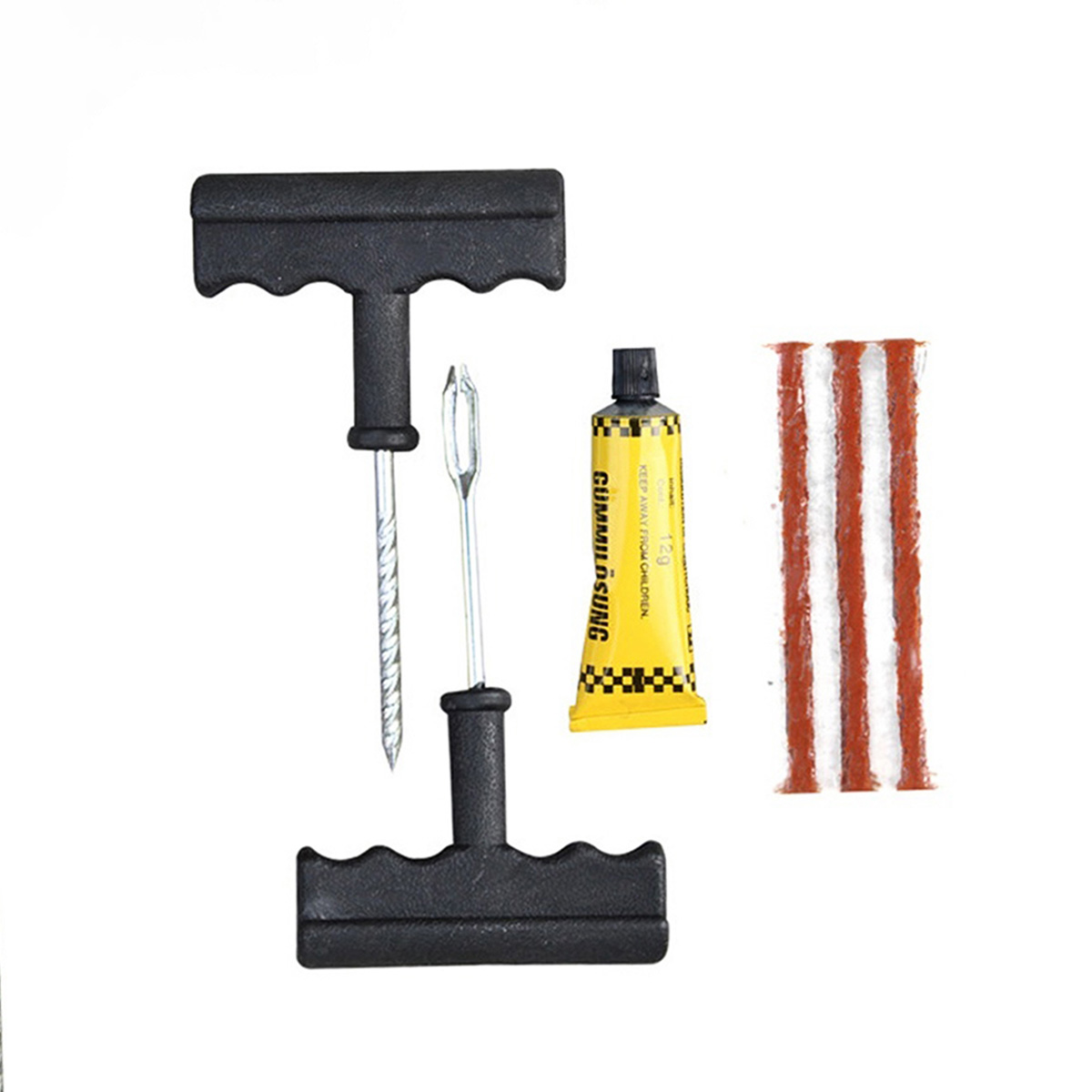 【Funny Bunny Toy Store】Car Tire Repair Tool Tubeless Tyre Puncture Needle Patch