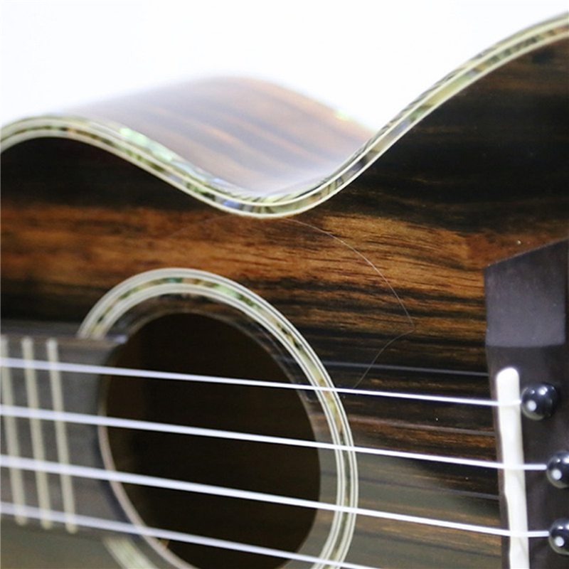 2X Ultra-Thin Ukulele Pickguard Guitar Scratch Plate Invisible Pick Guard Transparent Mini Guitarra Protection Sticker-S. 
