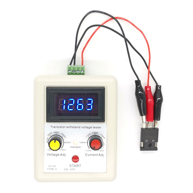 1 Piece Voltage Capability IGBT Transistor Tester Diode MOS Triode LED Voltage Testing Tool Withstand Voltage Tester White+Blue. 