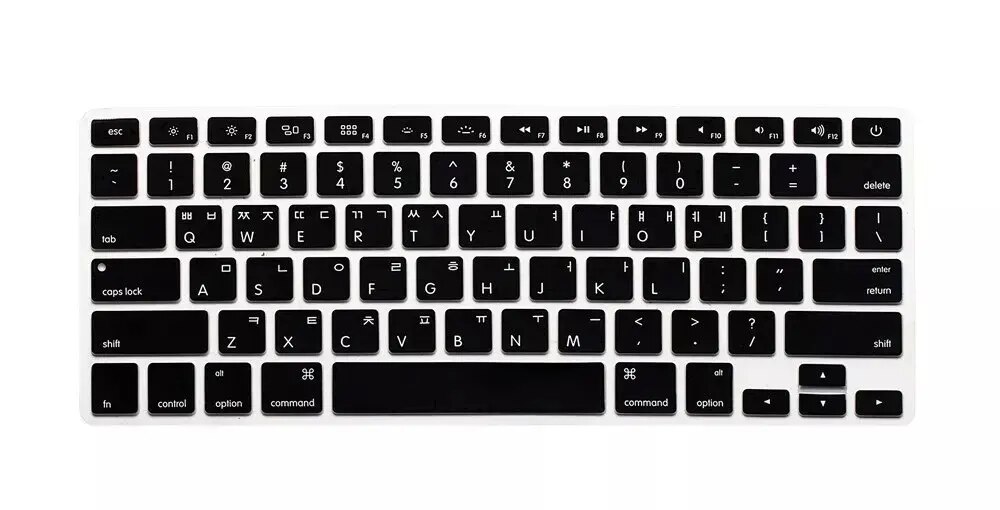 【Daily Necessities For Anyone Store】KR Korean Keyboard Silicone keyboard for Apple macbook Air Pro Retina 13 15 17 for mac book laptop